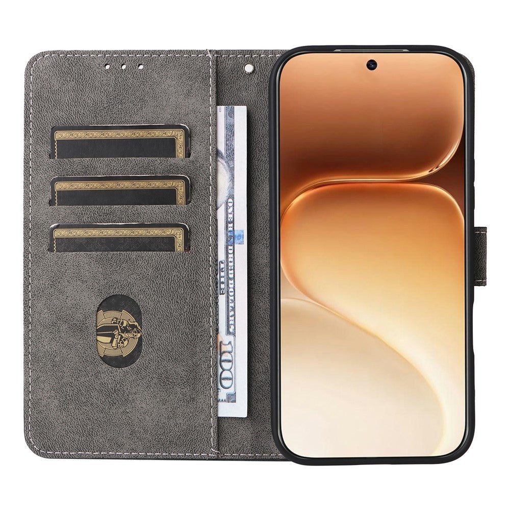 For Honor 600 5G  /  600 Pro 5G Case Wallet RFID Blocking PU Leather Phone Cover Stand with Strap