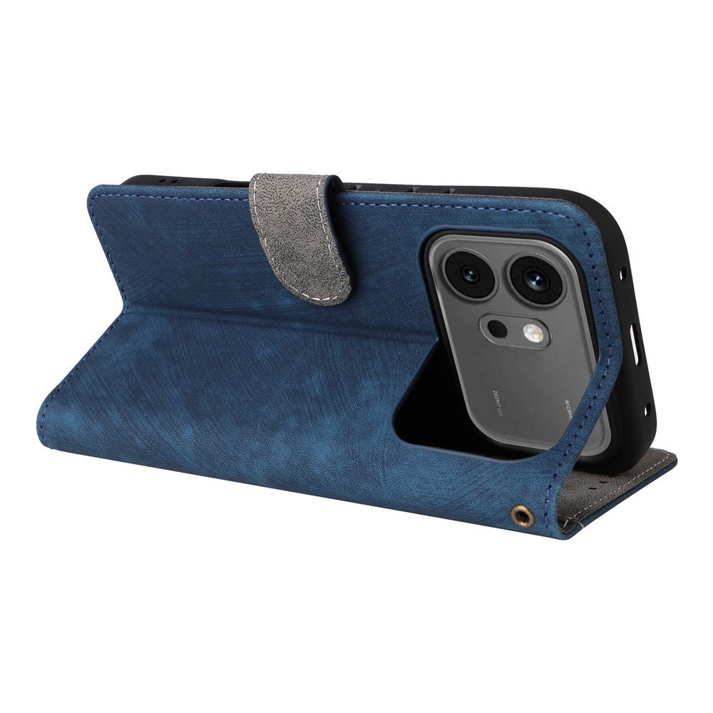 For Honor 600 5G  /  600 Pro 5G Case Wallet RFID Blocking PU Leather Phone Cover Stand with Strap