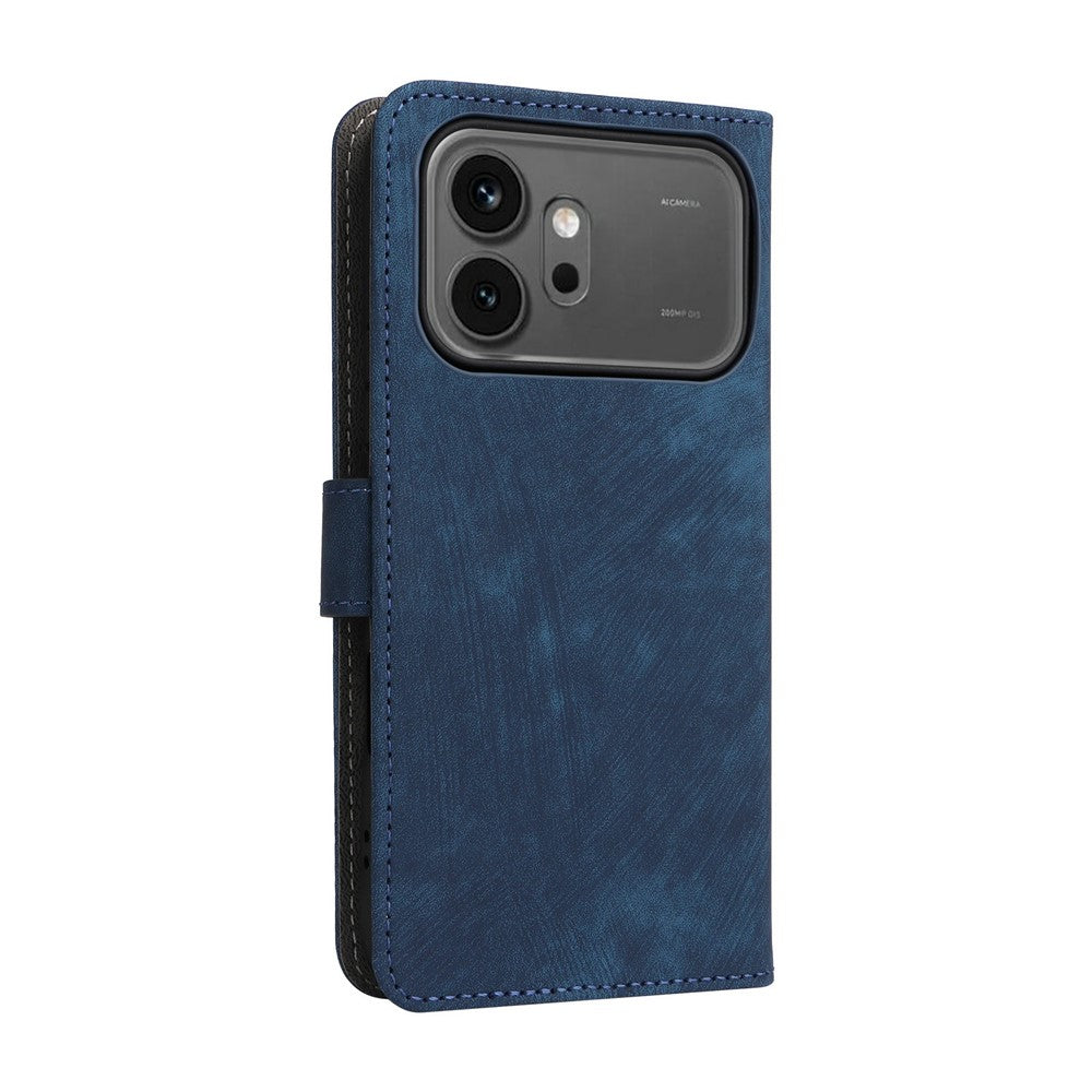 For Honor 600 5G  /  600 Pro 5G Case Wallet RFID Blocking PU Leather Phone Cover Stand with Strap