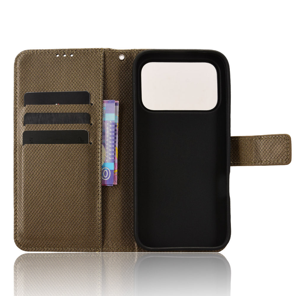 For Honor 600 Pro 5G / Honor 600 5G Leather Wallet Case with Strap Diamond Texture Phone Cover