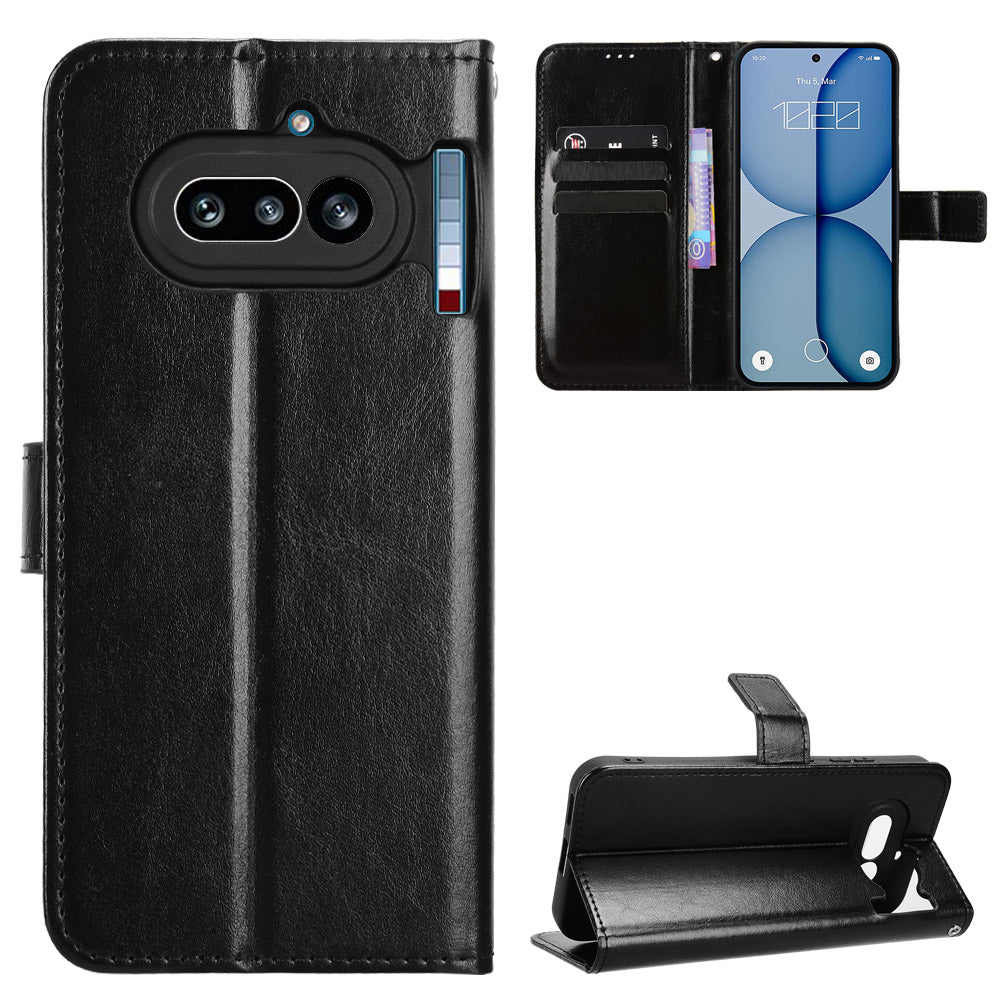 Nothing Phone (4a) Wallet-Handyhülle – Aus strukturiertem Leder