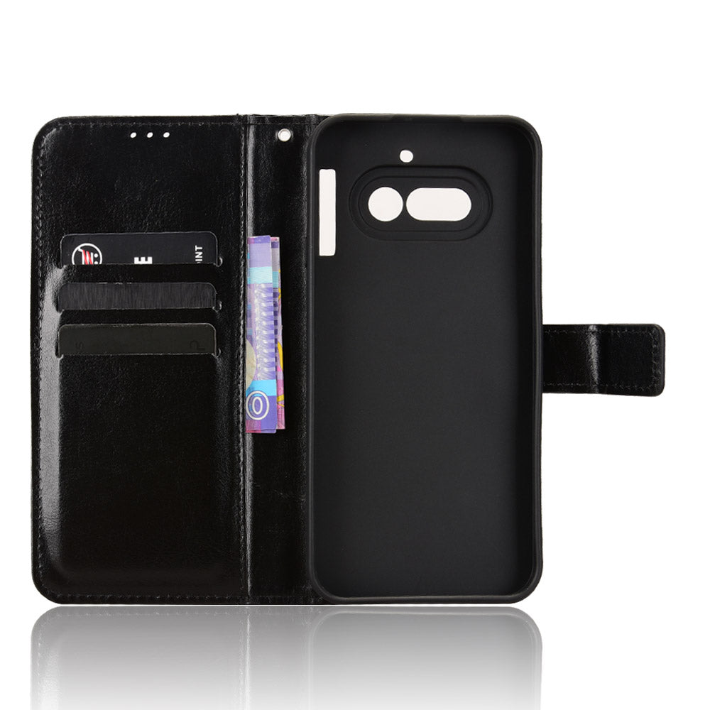 Nothing Phone (4a) Wallet-Handyhülle – Aus strukturiertem Leder