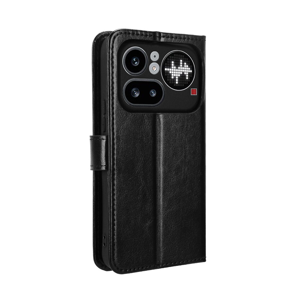 Nothing Phone (4a) Pro Wallet-Handyhülle – Aus strukturiertem Leder