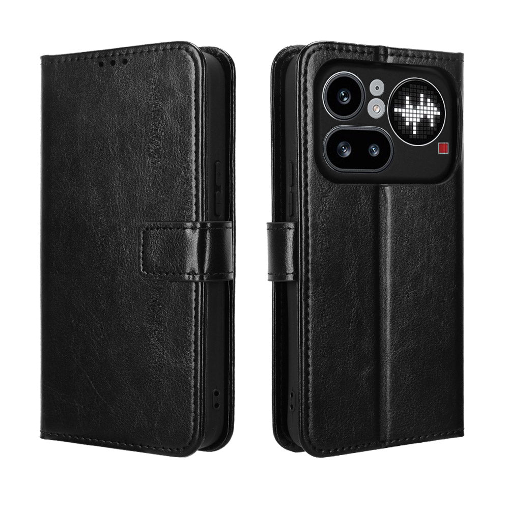 Nothing Phone (4a) Pro Wallet-Handyhülle – Aus strukturiertem Leder