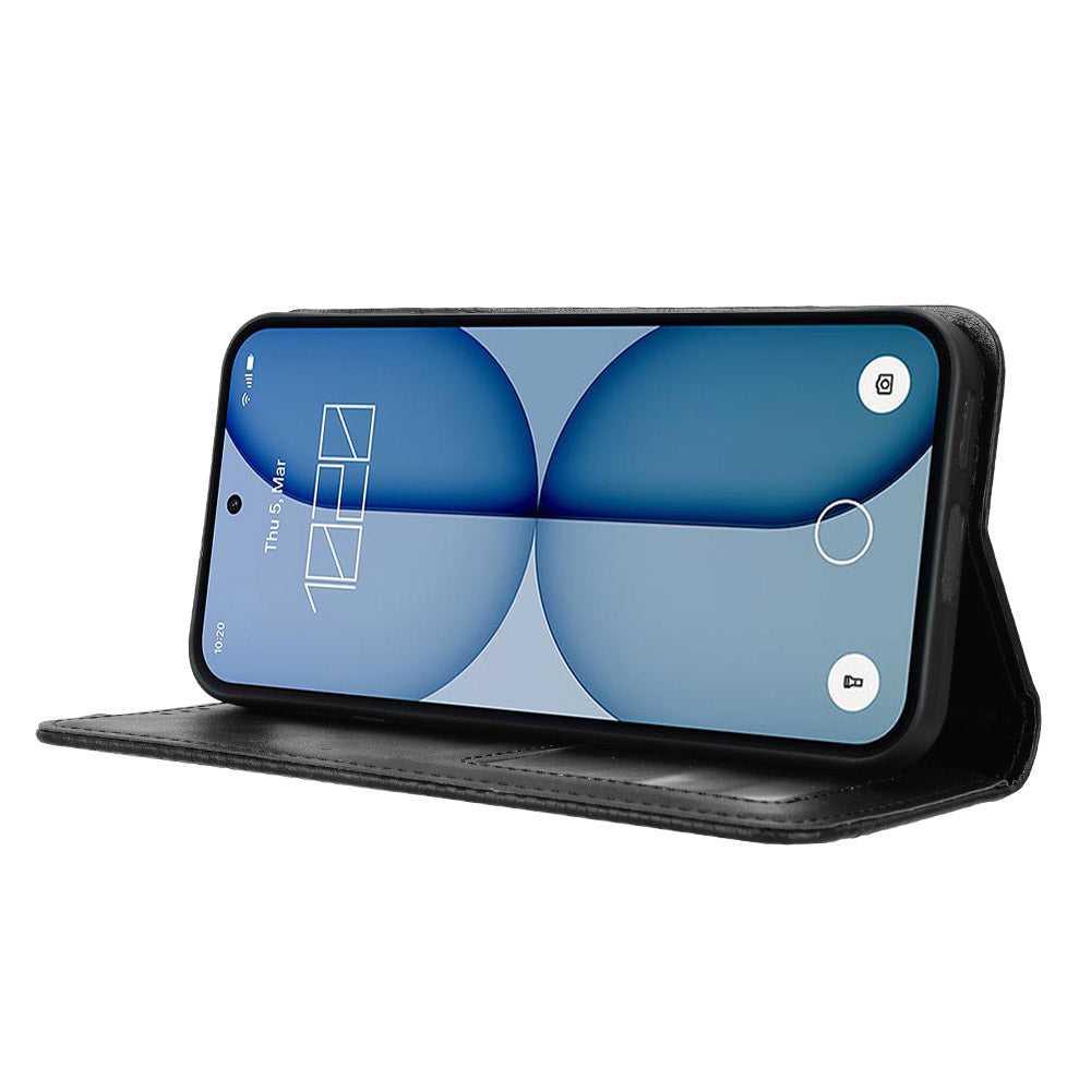 Nothing Phone (4a) Wallet-Handyhülle – Aus strapazierfähigem PU-Leder, mit Standfunktion & integriertem Portemonnaie