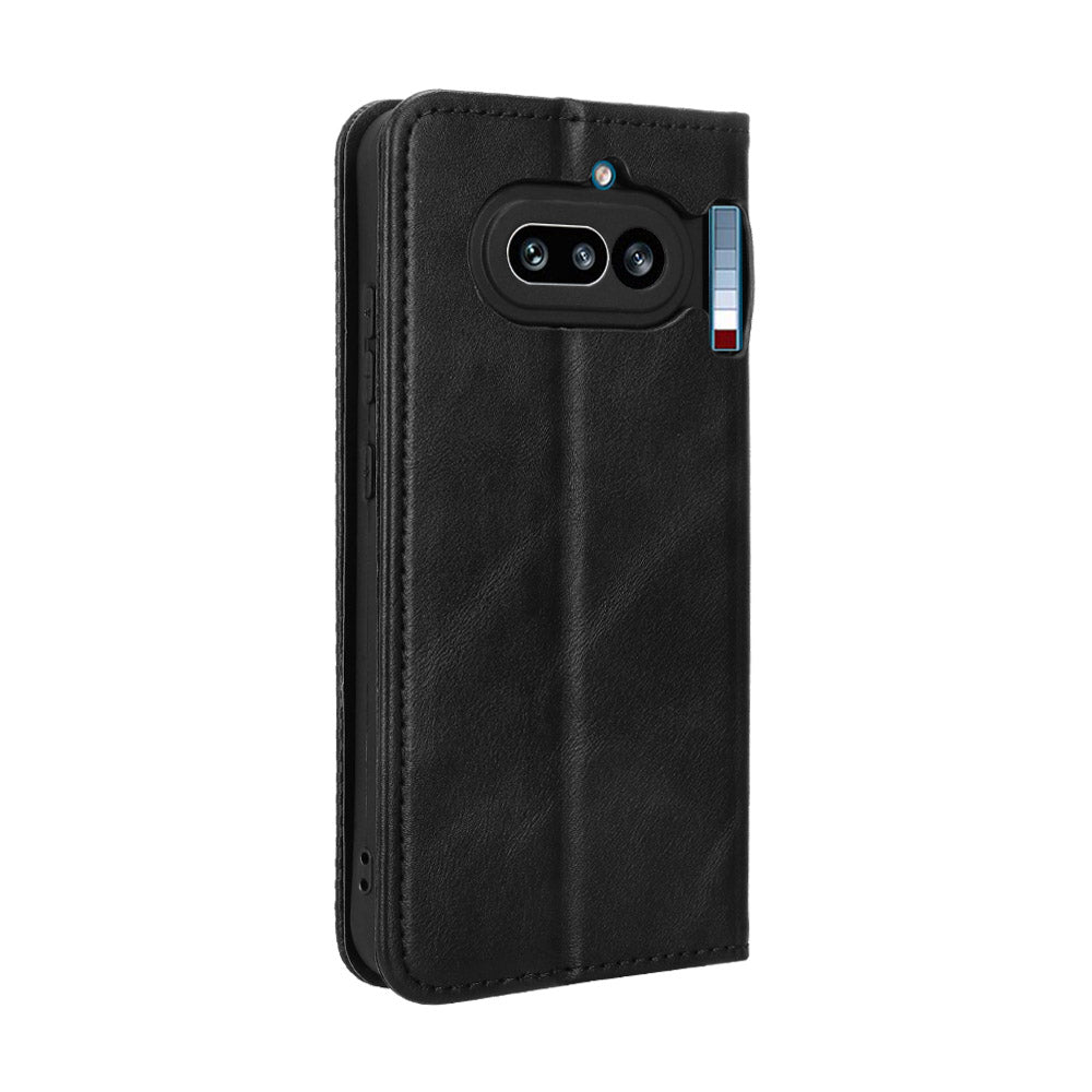 Nothing Phone (4a) Wallet-Handyhülle – Aus strapazierfähigem PU-Leder, mit Standfunktion & integriertem Portemonnaie