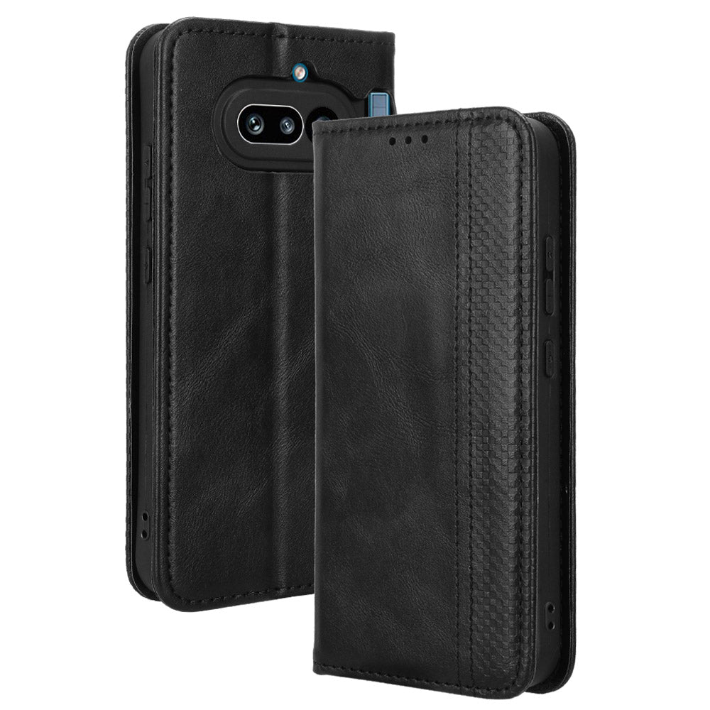 Nothing Phone (4a) Wallet-Handyhülle – Aus strapazierfähigem PU-Leder, mit Standfunktion & integriertem Portemonnaie