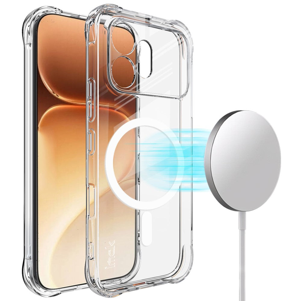 IMAK for Honor 600 5G Magnetic Case Airbag Shockproof Protection TPU Phone Cover
