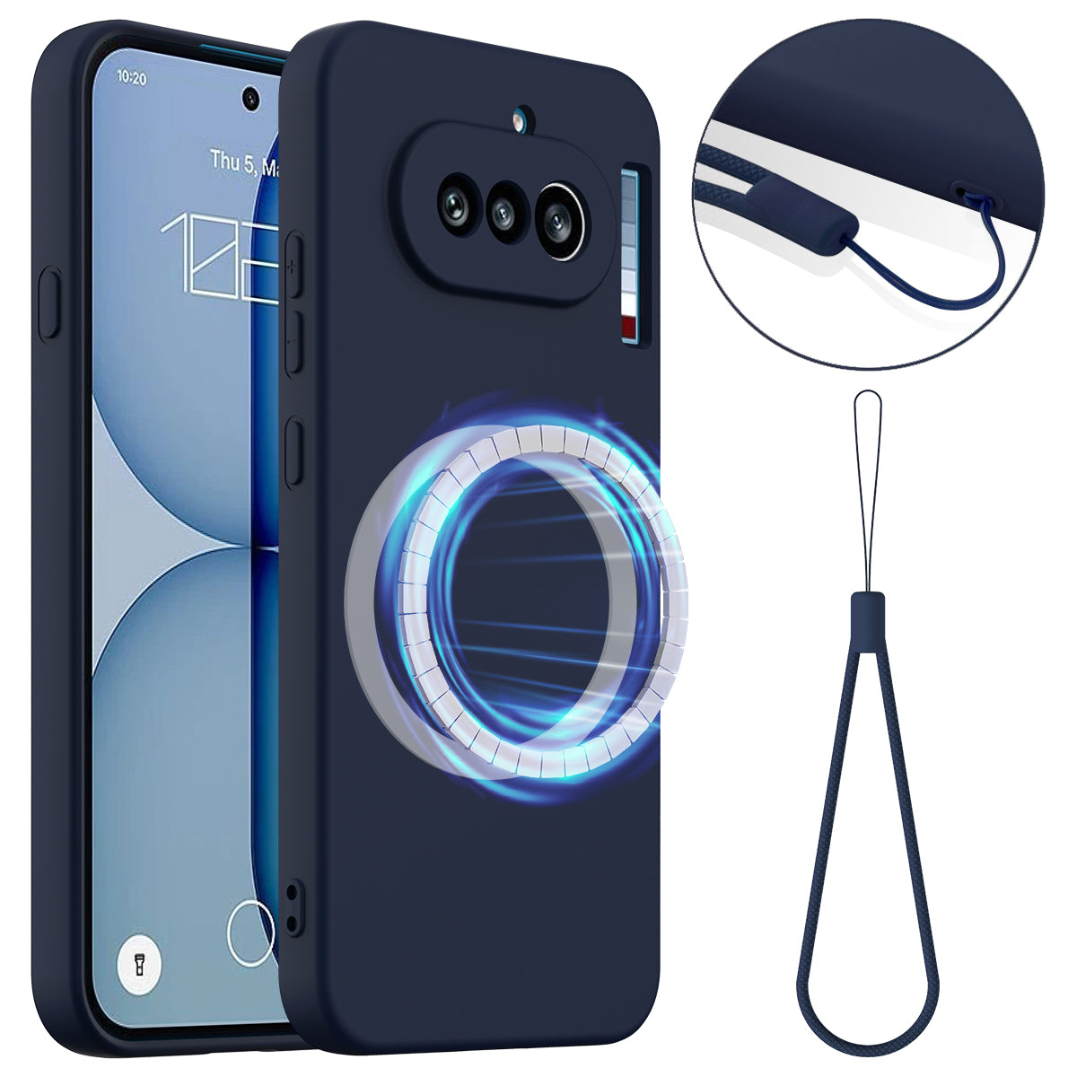 Nothing Phone (4a) Magnetische Handyhülle – Schutzhülle aus stoßfestem Flüssigsilikon
