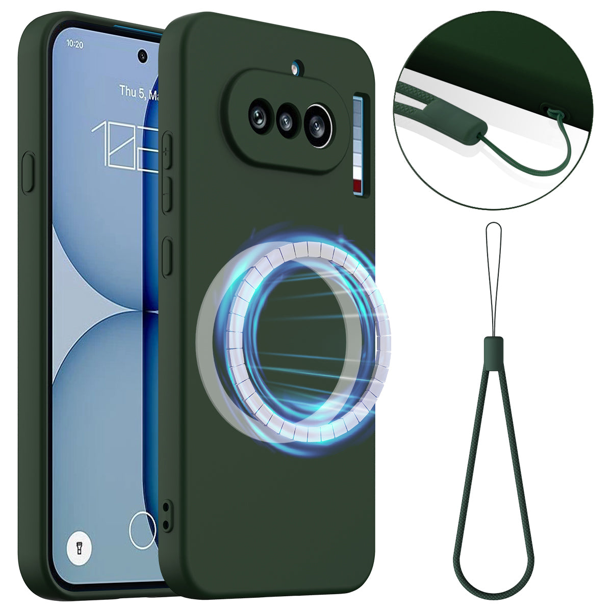 Nothing Phone (4a) Magnetische Handyhülle – Schutzhülle aus stoßfestem Flüssigsilikon
