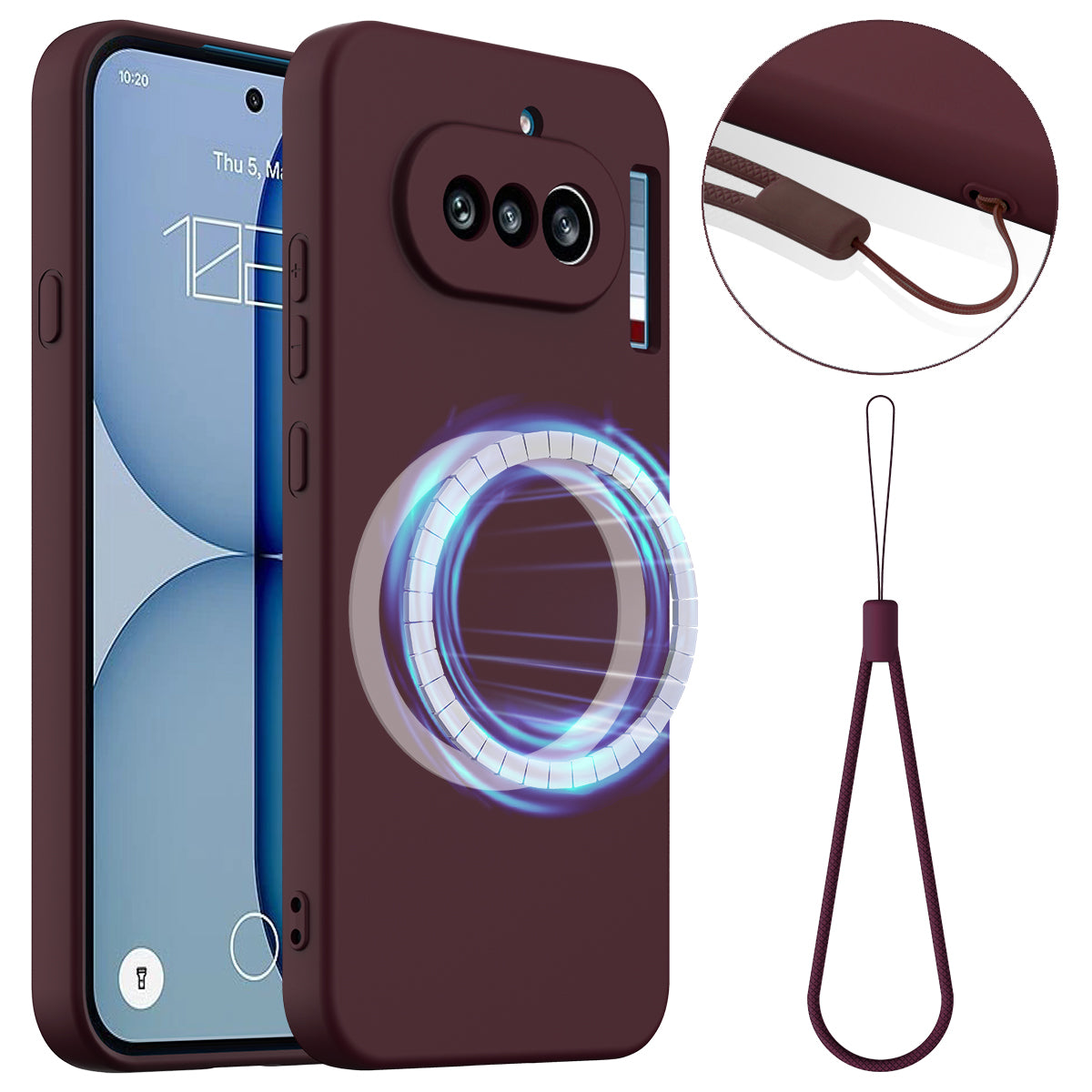 Nothing Phone (4a) Magnetische Handyhülle – Schutzhülle aus stoßfestem Flüssigsilikon