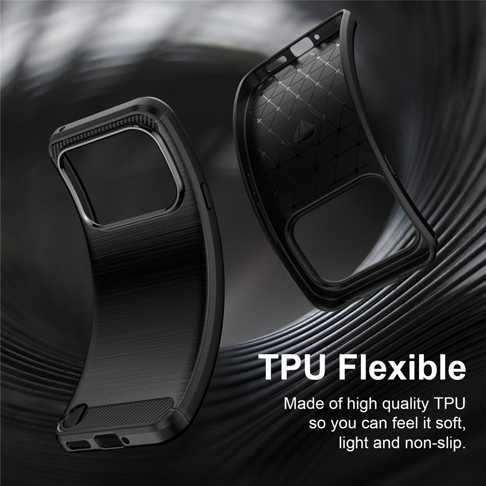 For Nothing Phone (4a) Pro TPU Case Protective Phone Cover Carbon Fiber Texture Brushed