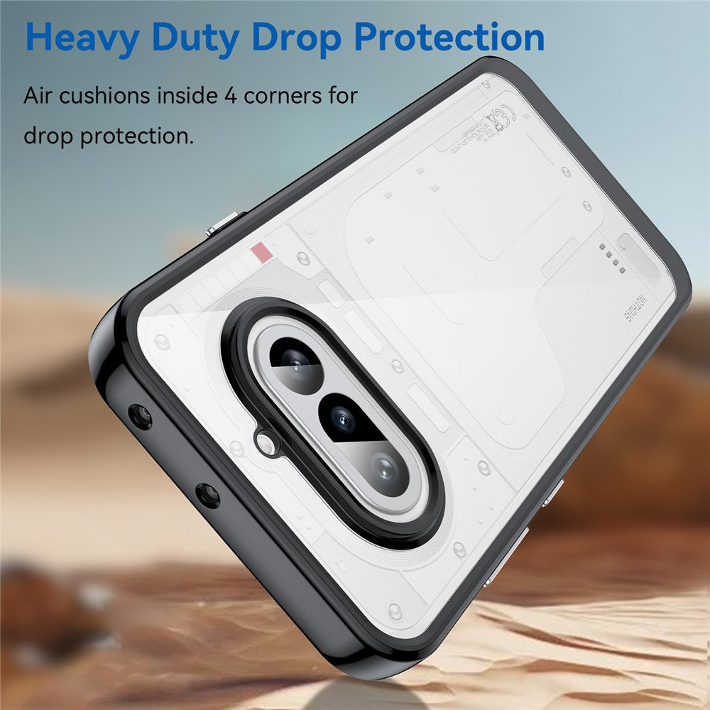 Nothing Phone (4a) Transparente Handyhülle – Stoßfeste Rückseite, aus TPU & Acryl