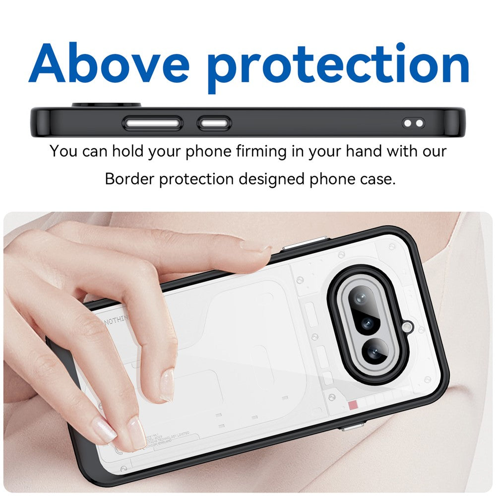 Nothing Phone (4a) Transparente Handyhülle – Stoßfeste Rückseite, aus TPU & Acryl
