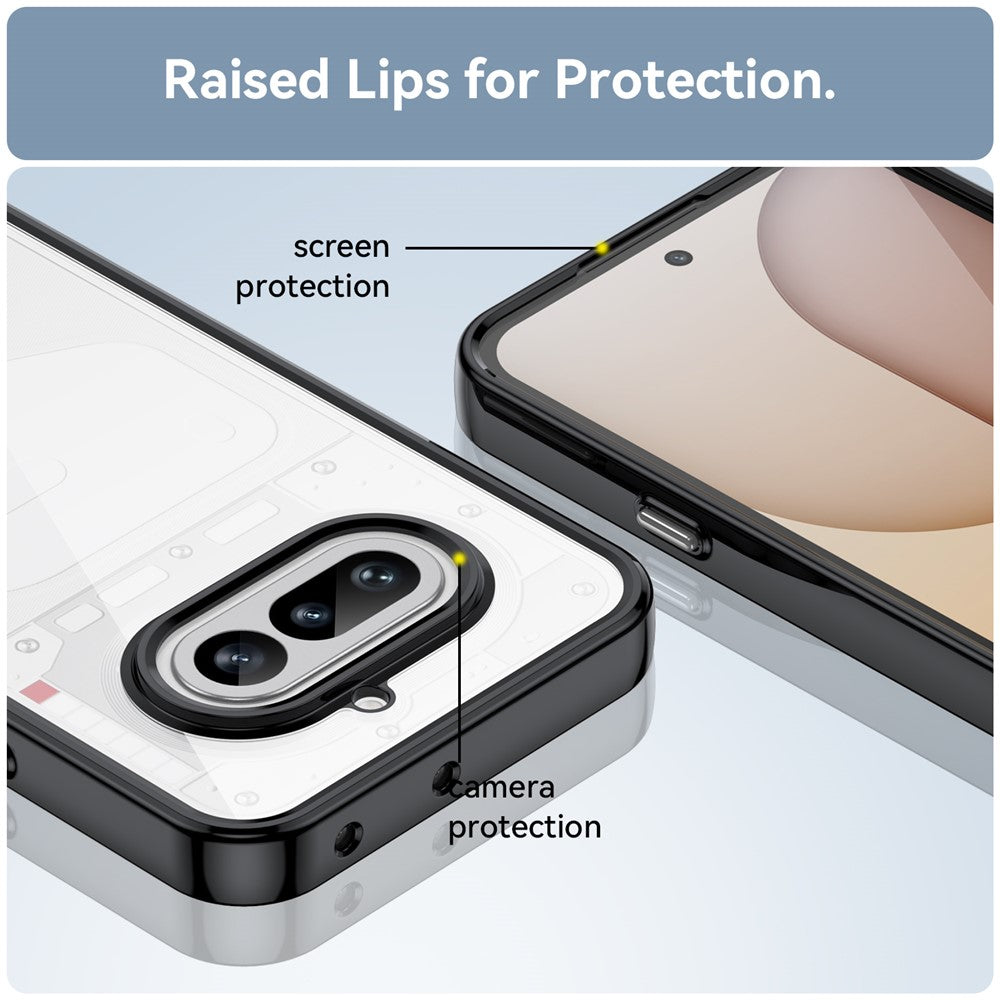 Nothing Phone (4a) Transparente Handyhülle – Stoßfeste Rückseite, aus TPU & Acryl