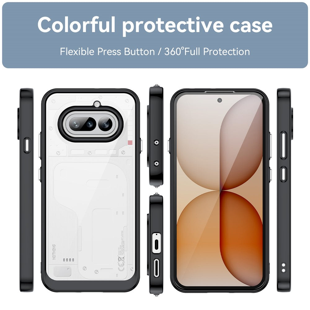 Nothing Phone (4a) Transparente Handyhülle – Stoßfeste Rückseite, aus TPU & Acryl