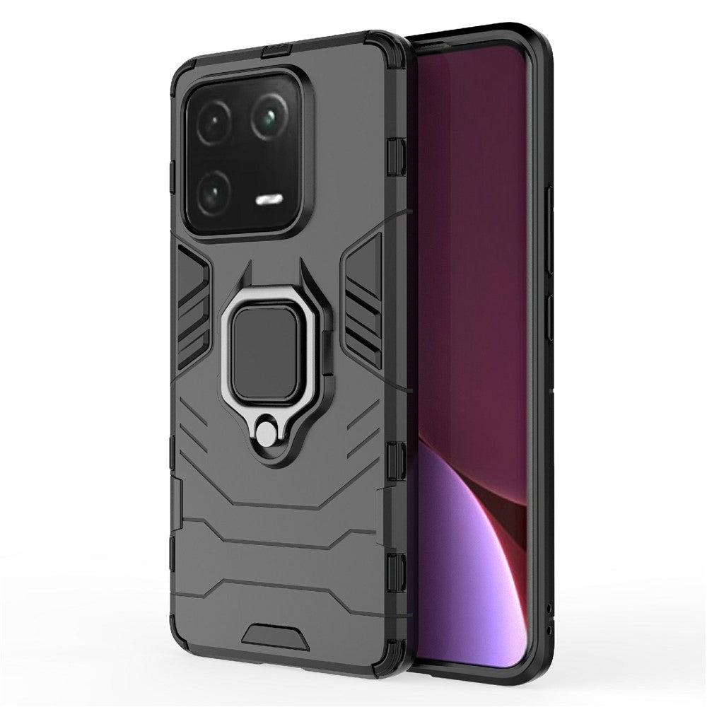 Anti-Scratch Phone Case For Xiaomi 13 Pro 5G, Ring Kickstand PC+TPU Protective Back Cover