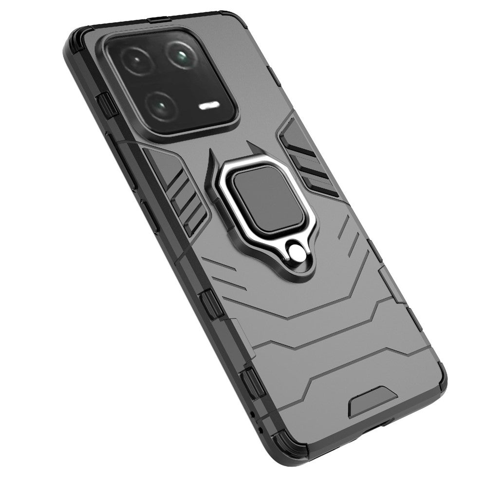 Anti-Scratch Phone Case For Xiaomi 13 Pro 5G, Ring Kickstand PC+TPU Protective Back Cover