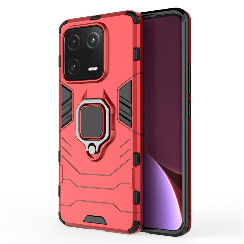 Anti-Scratch Phone Case For Xiaomi 13 Pro 5G, Ring Kickstand PC+TPU Protective Back Cover