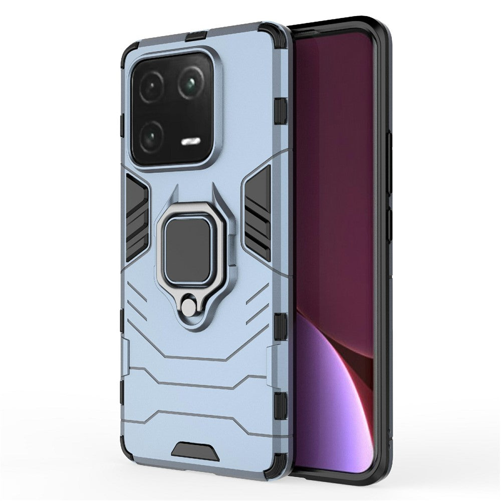 Anti-Scratch Phone Case For Xiaomi 13 Pro 5G, Ring Kickstand PC+TPU Protective Back Cover