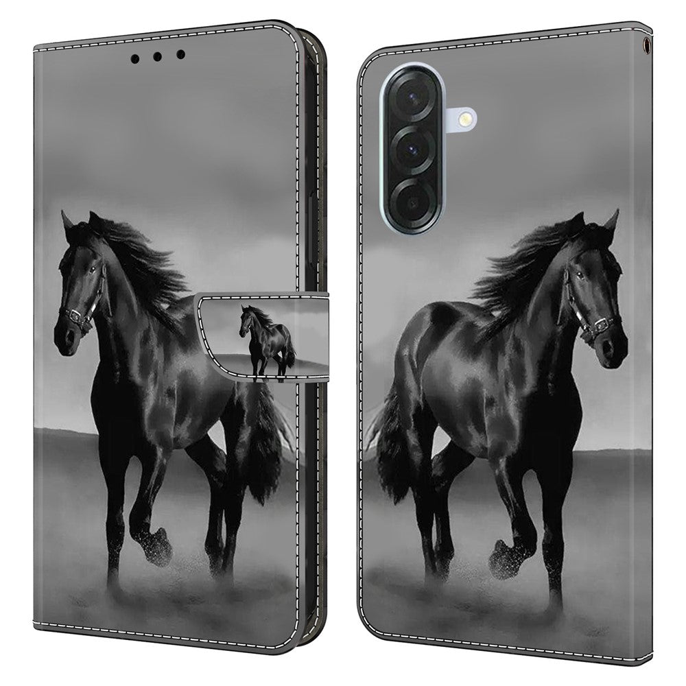 For Samsung Galaxy A27 5G Wallet Case Magnetic Clasp 3D Pattern Leather Phone Cover
