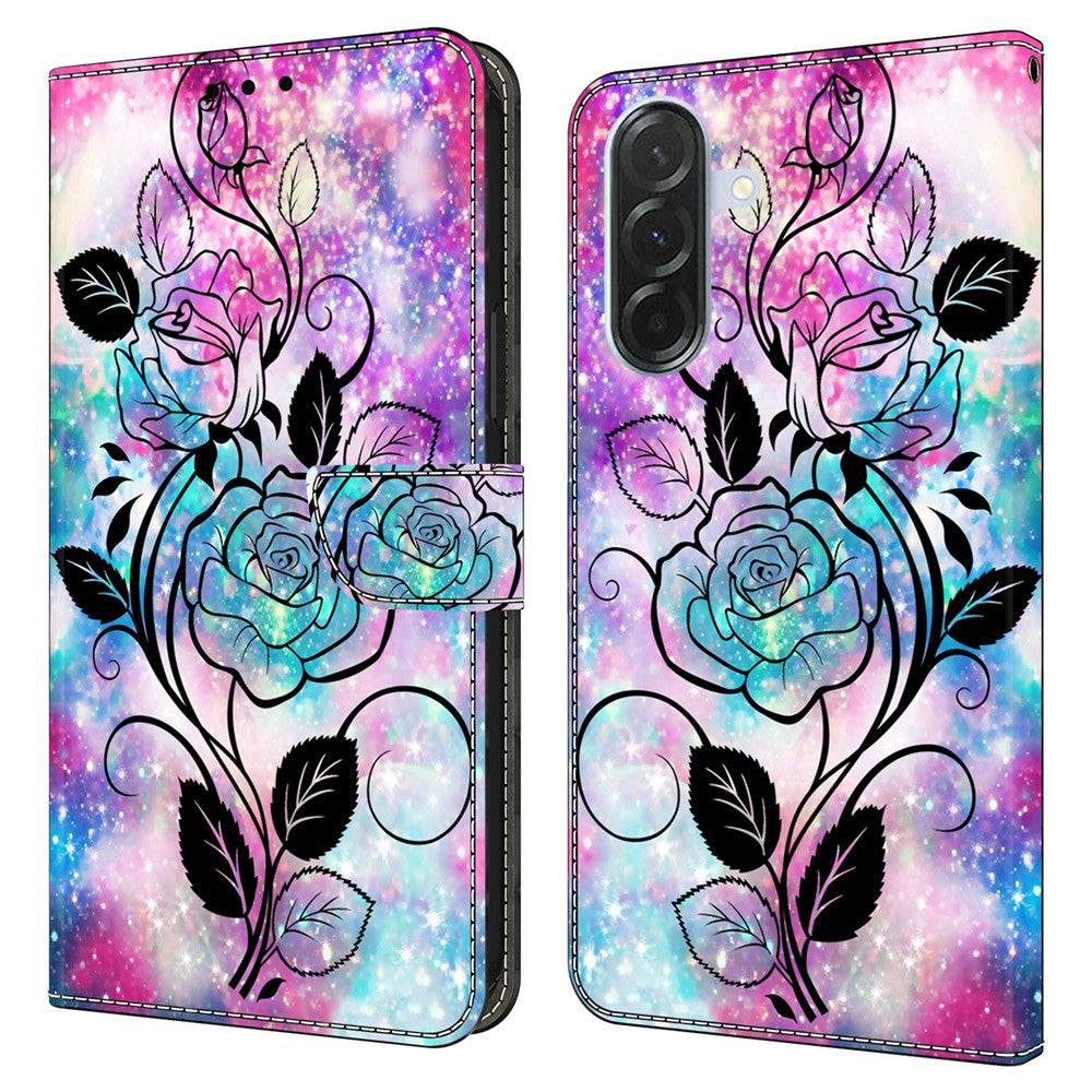 For Samsung Galaxy A27 5G Wallet Case Pattern Printing PU Leather Flip Stand Phone Cover