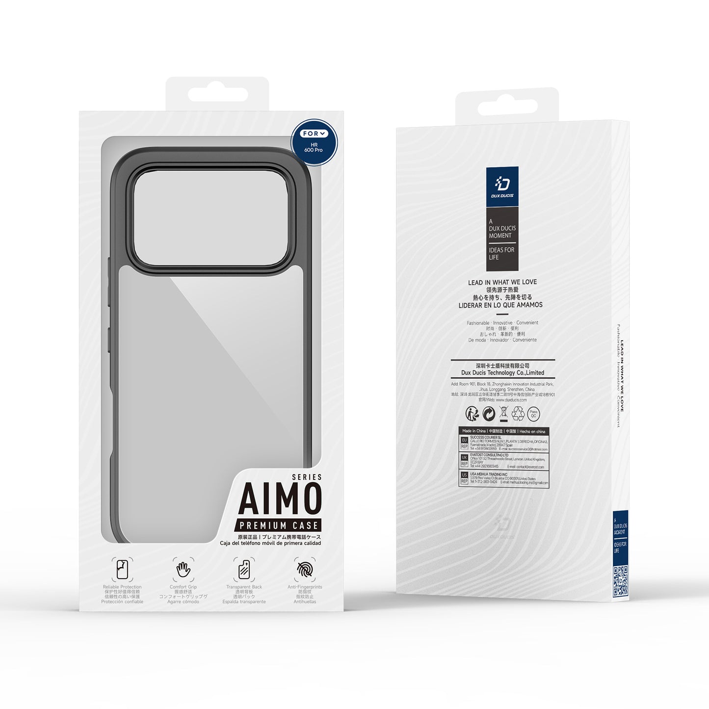 Dux Ducis For Honor 600 Pro 5G / Honor 600 5G Aimo Series PC + TPU Clear Back Phone Cover (REACH Certification)
