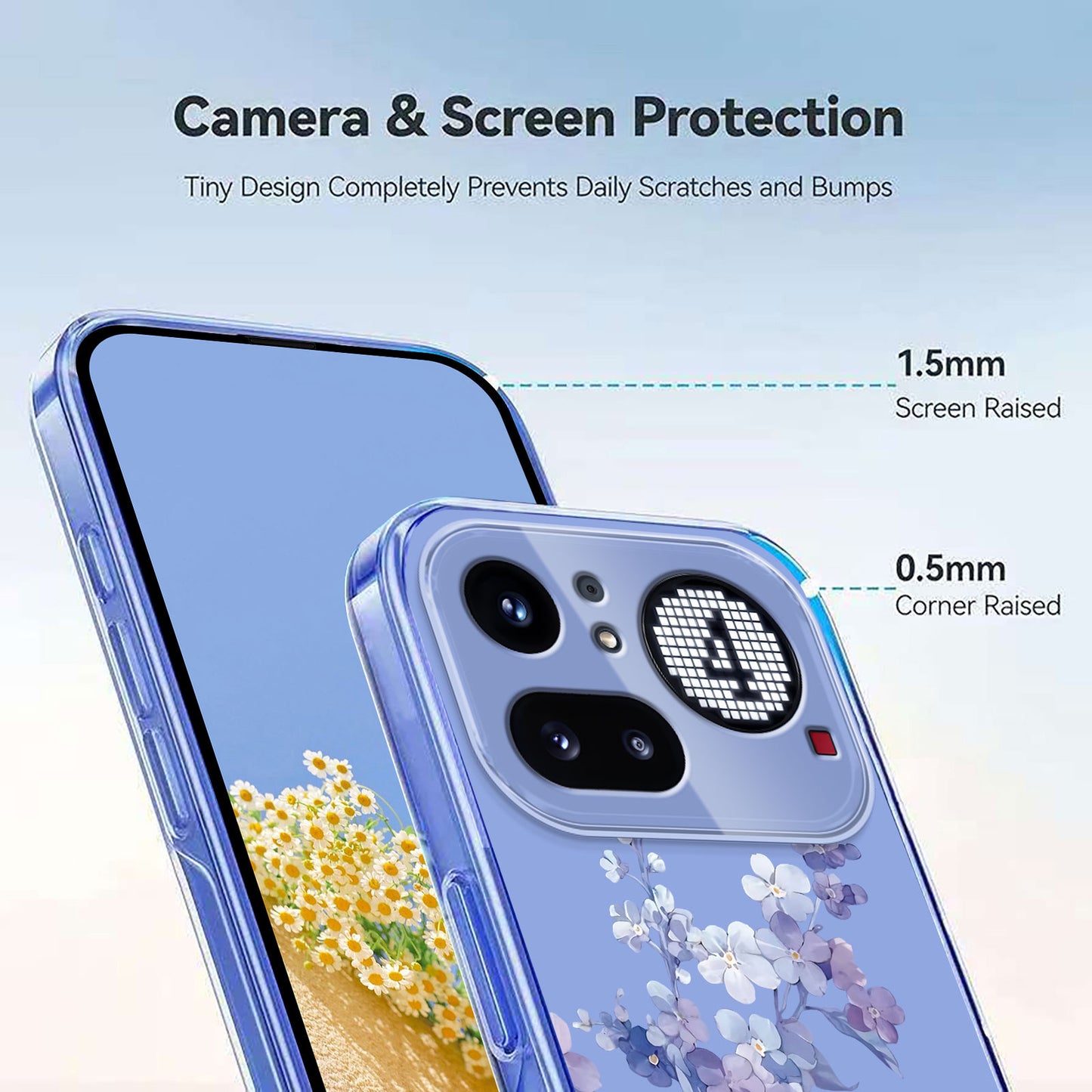 For Nothing Phone (4a) Pro Case Butterfly Floral Pattern Printing TPU Phone Back Cover