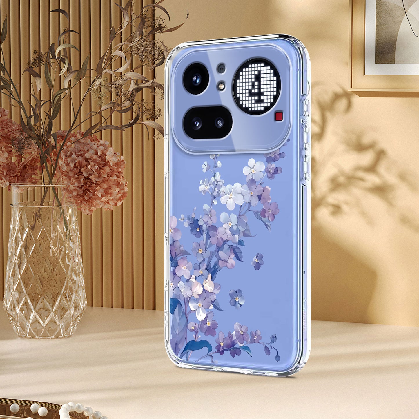 For Nothing Phone (4a) Pro Case Butterfly Floral Pattern Printing TPU Phone Back Cover
