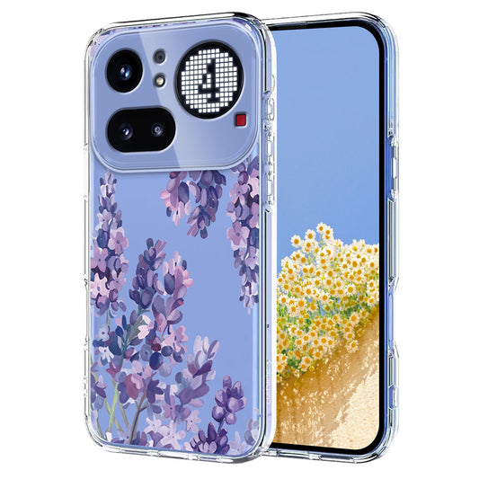 For Nothing Phone (4a) Pro Case Butterfly Floral Pattern Printing TPU Phone Back Cover