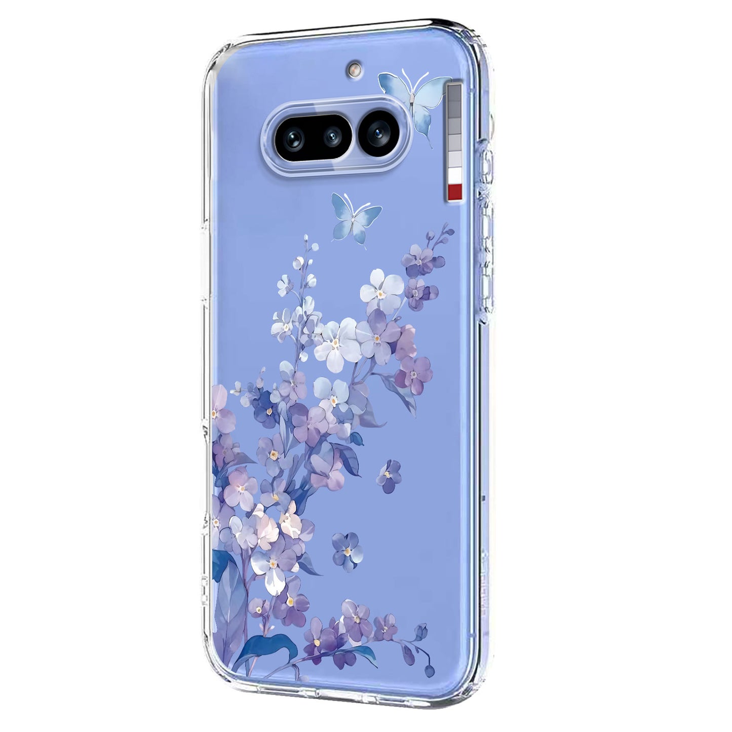 For Nothing Phone (4a) Case Butterfly Floral Pattern Printing TPU Phone Back Cover