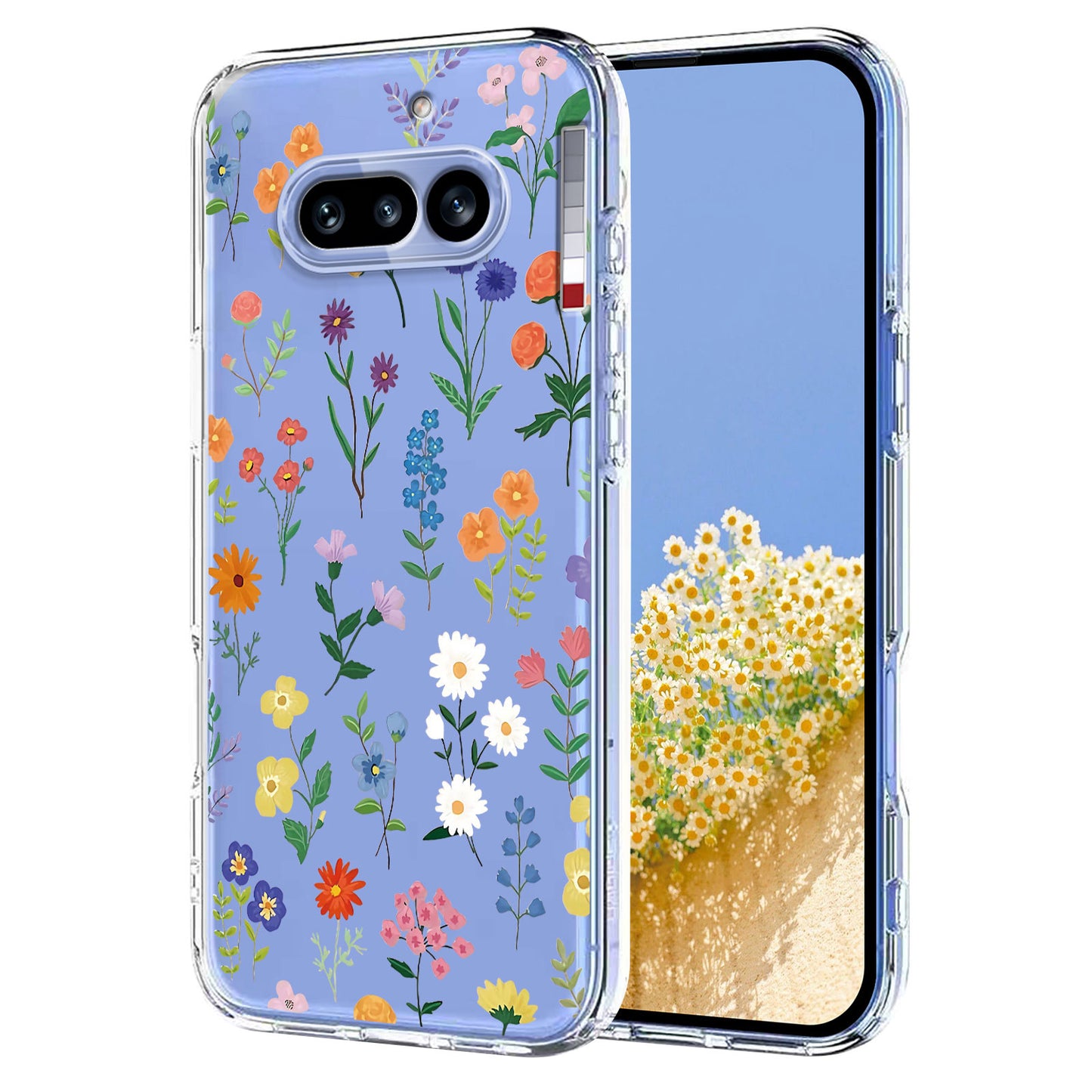 For Nothing Phone (4a) Case Butterfly Floral Pattern Printing TPU Phone Back Cover
