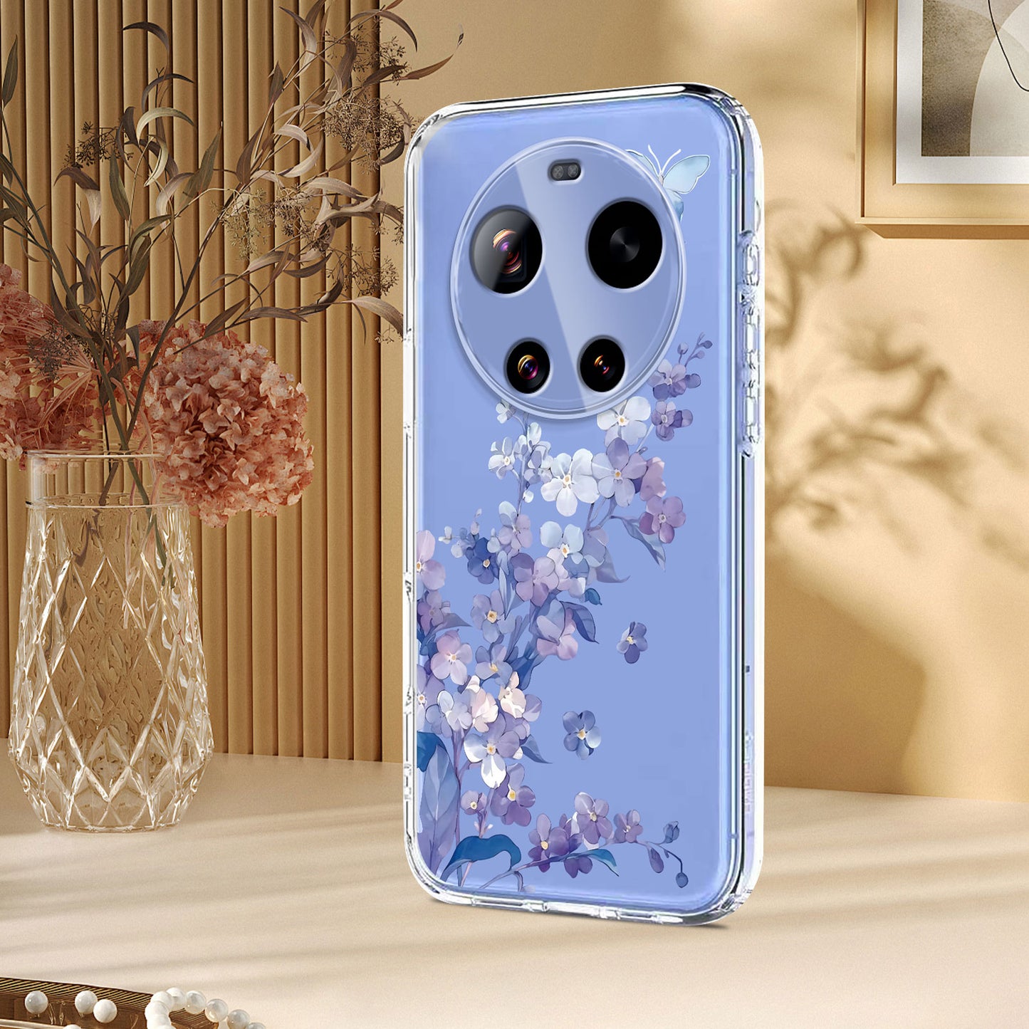 Xiaomi 17 Ultra 5G – Handyhülle aus TPU, mit Blumenmotiv
