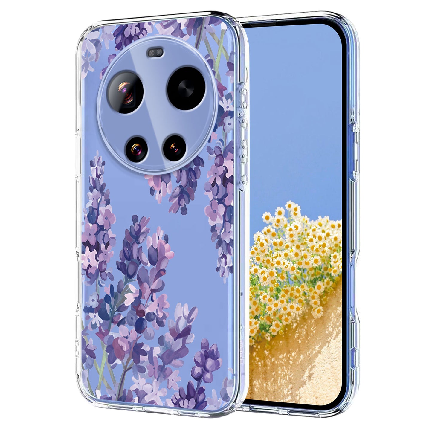 Xiaomi 17 Ultra 5G – Handyhülle aus TPU, mit Blumenmotiv