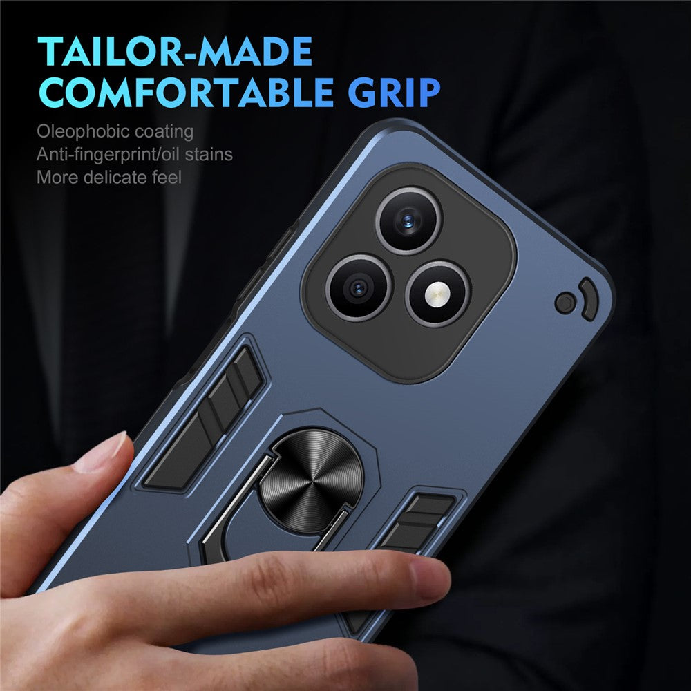 Honor X8d 4G Handyhülle – Aus PC + TPU, mit Fallschutz & Ringständer