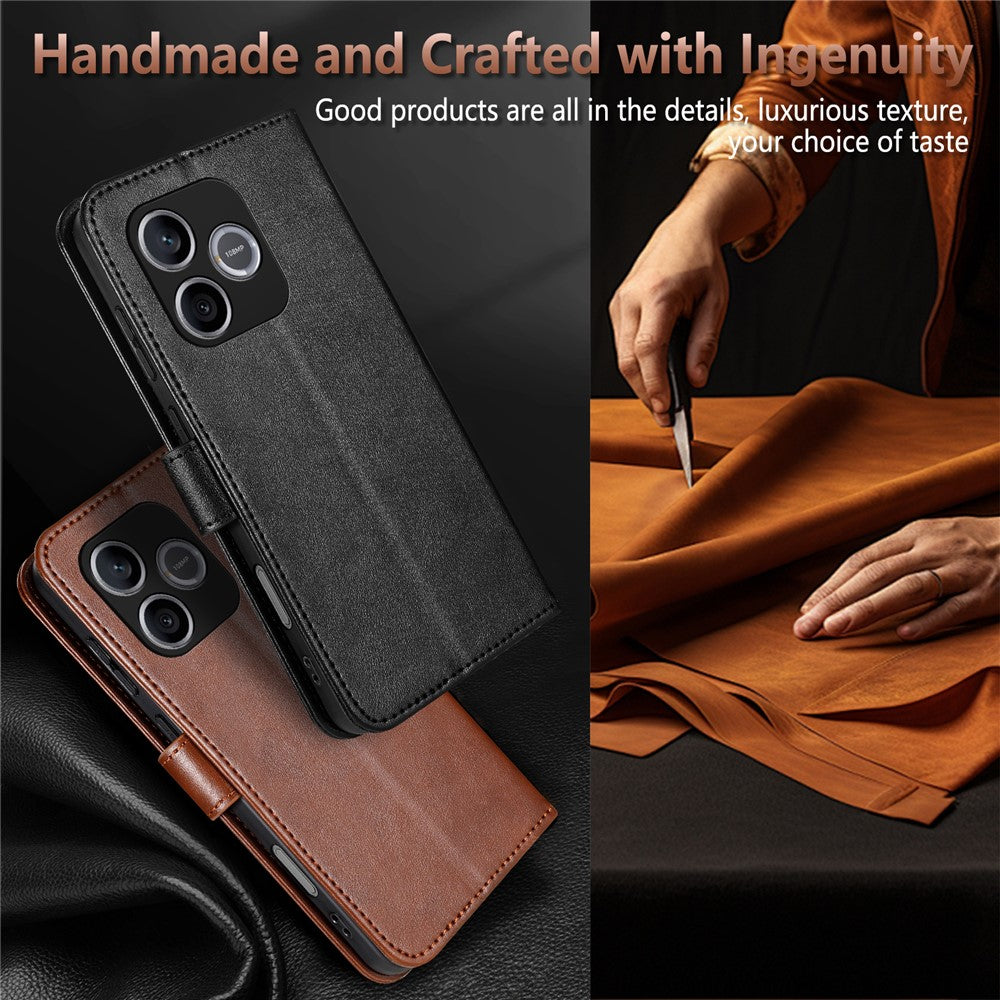 AZNS For Honor 600 Lite 5G Case Anti-Scratch PU Leather Stand Wallet Phone Cover