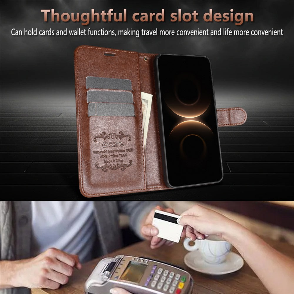 AZNS For Honor 600 Lite 5G Case Anti-Scratch PU Leather Stand Wallet Phone Cover