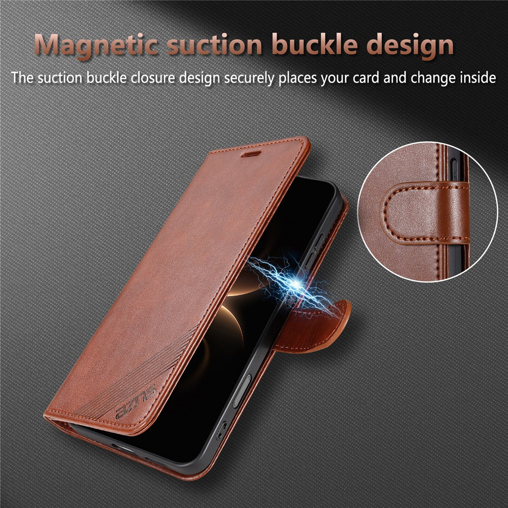 AZNS For Honor 600 Lite 5G Case Anti-Scratch PU Leather Stand Wallet Phone Cover