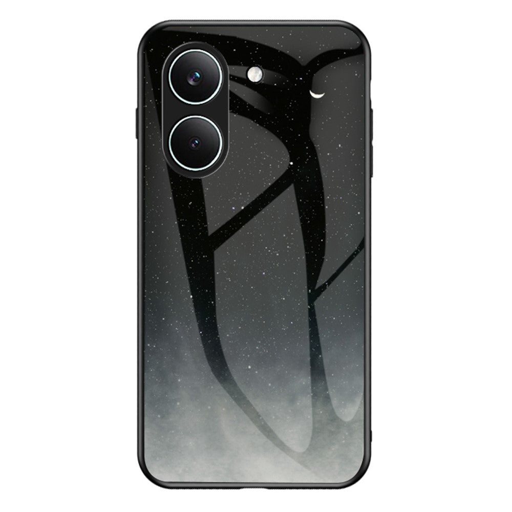 Phone Case For Xiaomi Poco X8 Pro 5G  /  Redmi Turbo 5 5G Starry Sky Pattern Tempered Glass Phone Cover