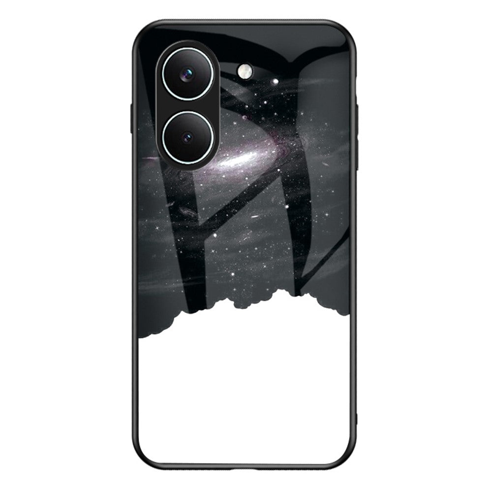 Phone Case For Xiaomi Poco X8 Pro 5G  /  Redmi Turbo 5 5G Starry Sky Pattern Tempered Glass Phone Cover