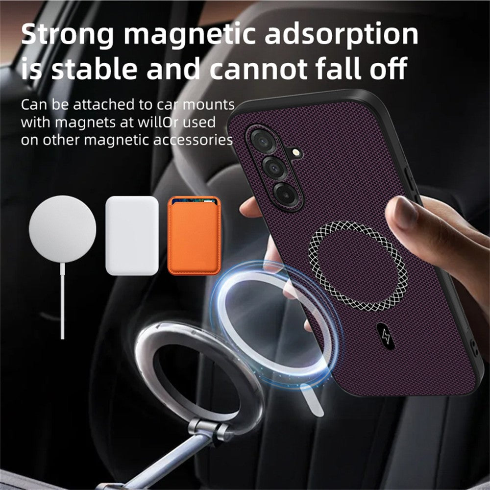 For Samsung Galaxy A27 5G Case Triangle Texture PU Leather Shockproof Ultra Thin Cover