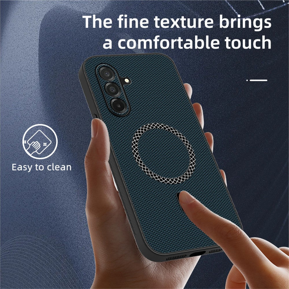 For Samsung Galaxy A27 5G Case Triangle Texture PU Leather Shockproof Ultra Thin Cover