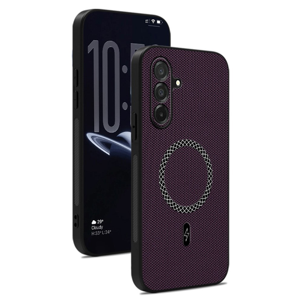 For Samsung Galaxy A27 5G Case Triangle Texture PU Leather Shockproof Ultra Thin Cover