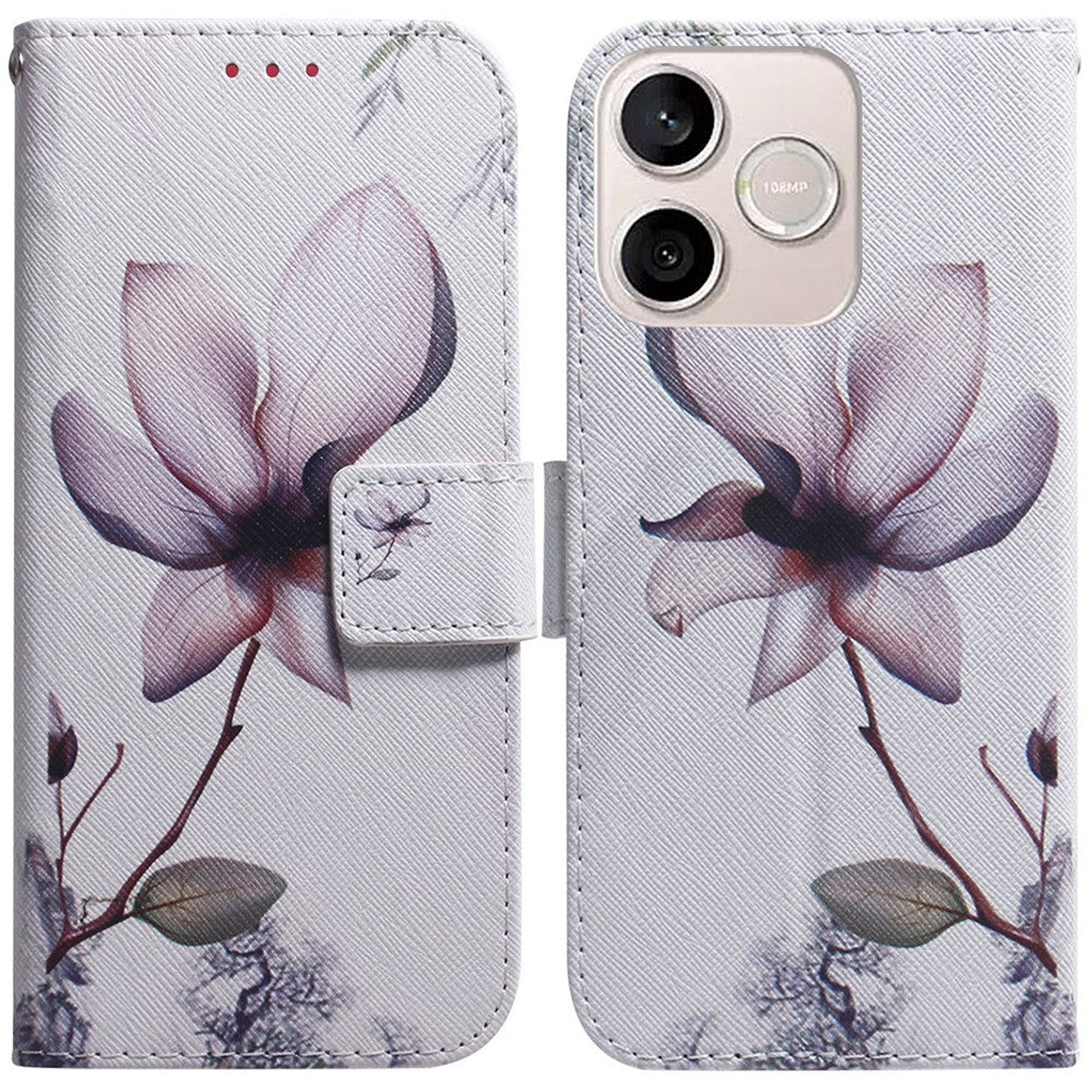 For Honor 600 Lite 5G Wallet Case Pattern Print Leather Phone Cover