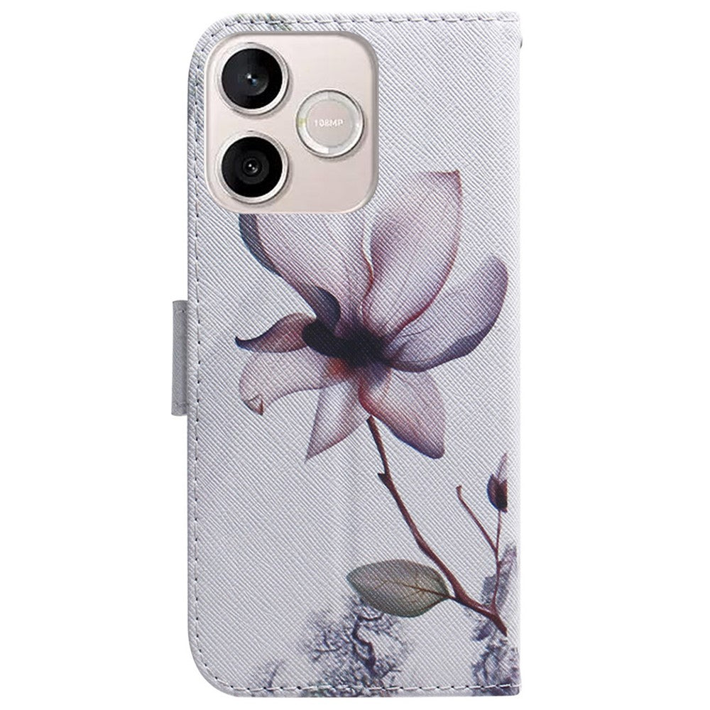 For Honor 600 Lite 5G Wallet Case Pattern Print Leather Phone Cover