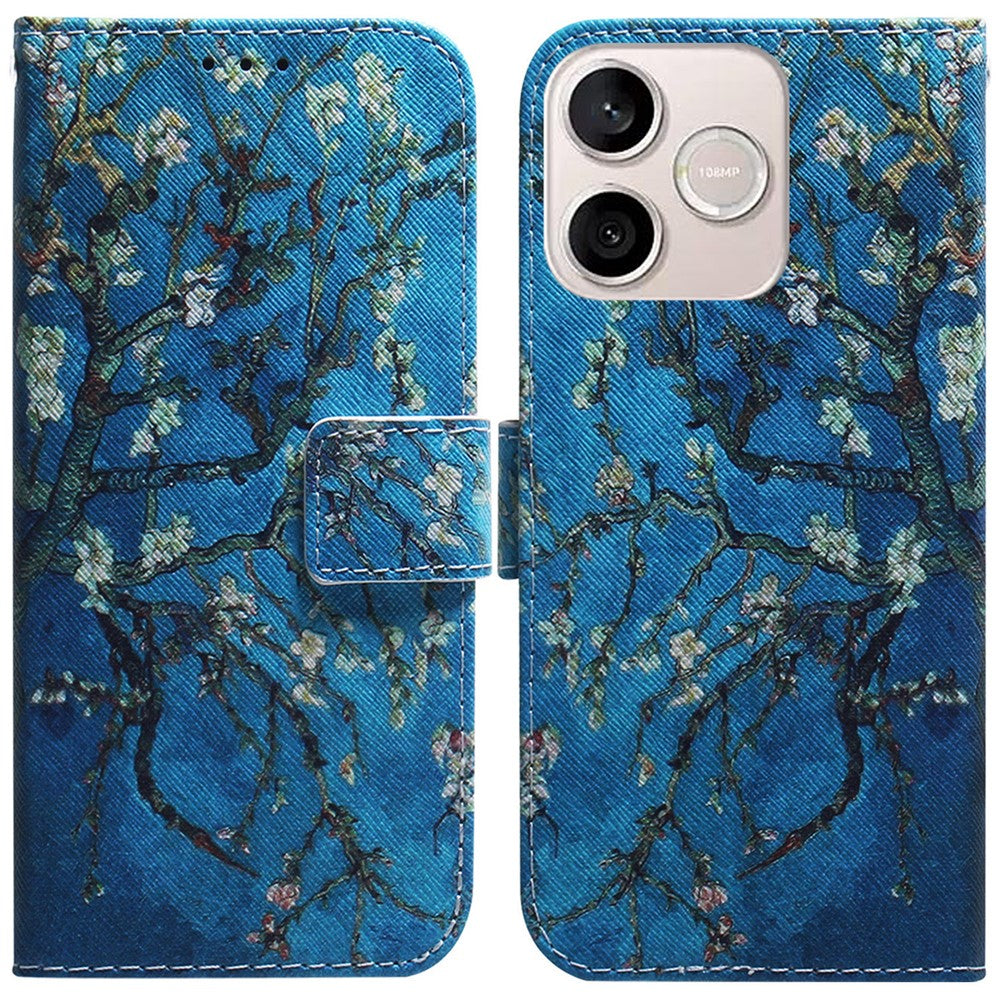 For Honor 600 Lite 5G Wallet Case Pattern Print Leather Phone Cover
