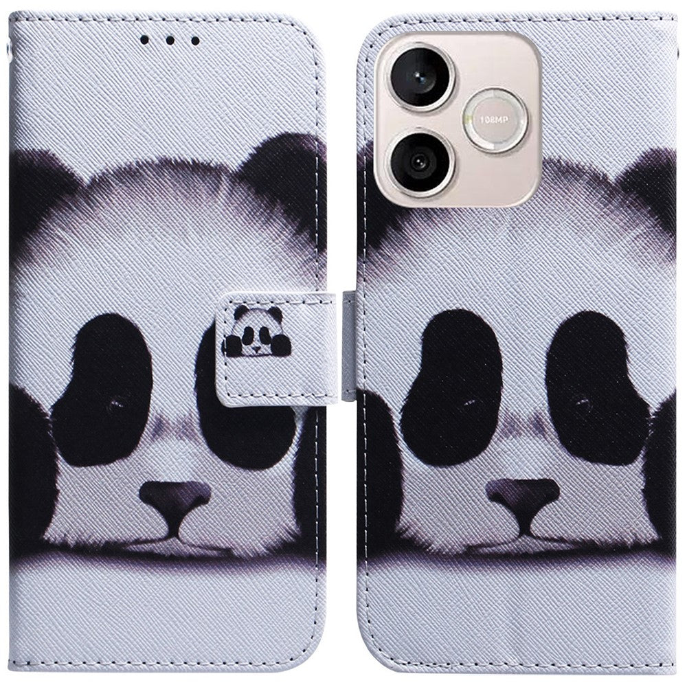 For Honor 600 Lite 5G Wallet Case Pattern Print Leather Phone Cover