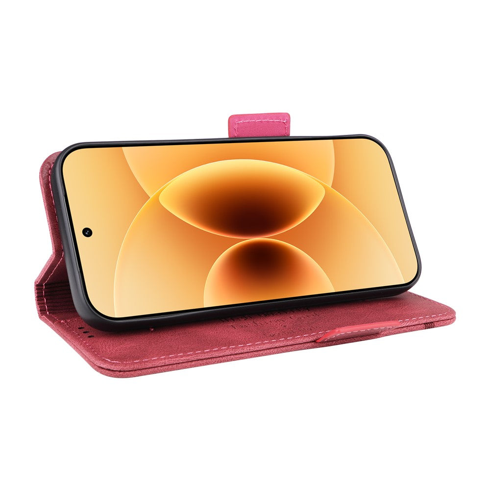 For Xiaomi 17 Case Leather Wallet Flip Phone Cover with Hardware Decor