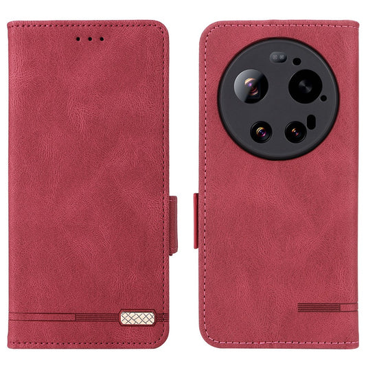 Xiaomi 17 Ultra 5G Wallet-Handyhülle – Leder Flip mit Hardware-Dekor