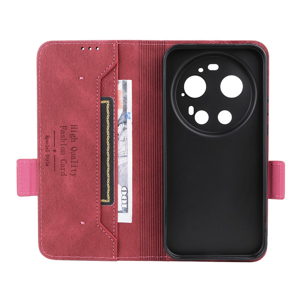 For Xiaomi 17 Ultra 5G Case Leather Wallet Flip Phone Cover with Hardware Decor